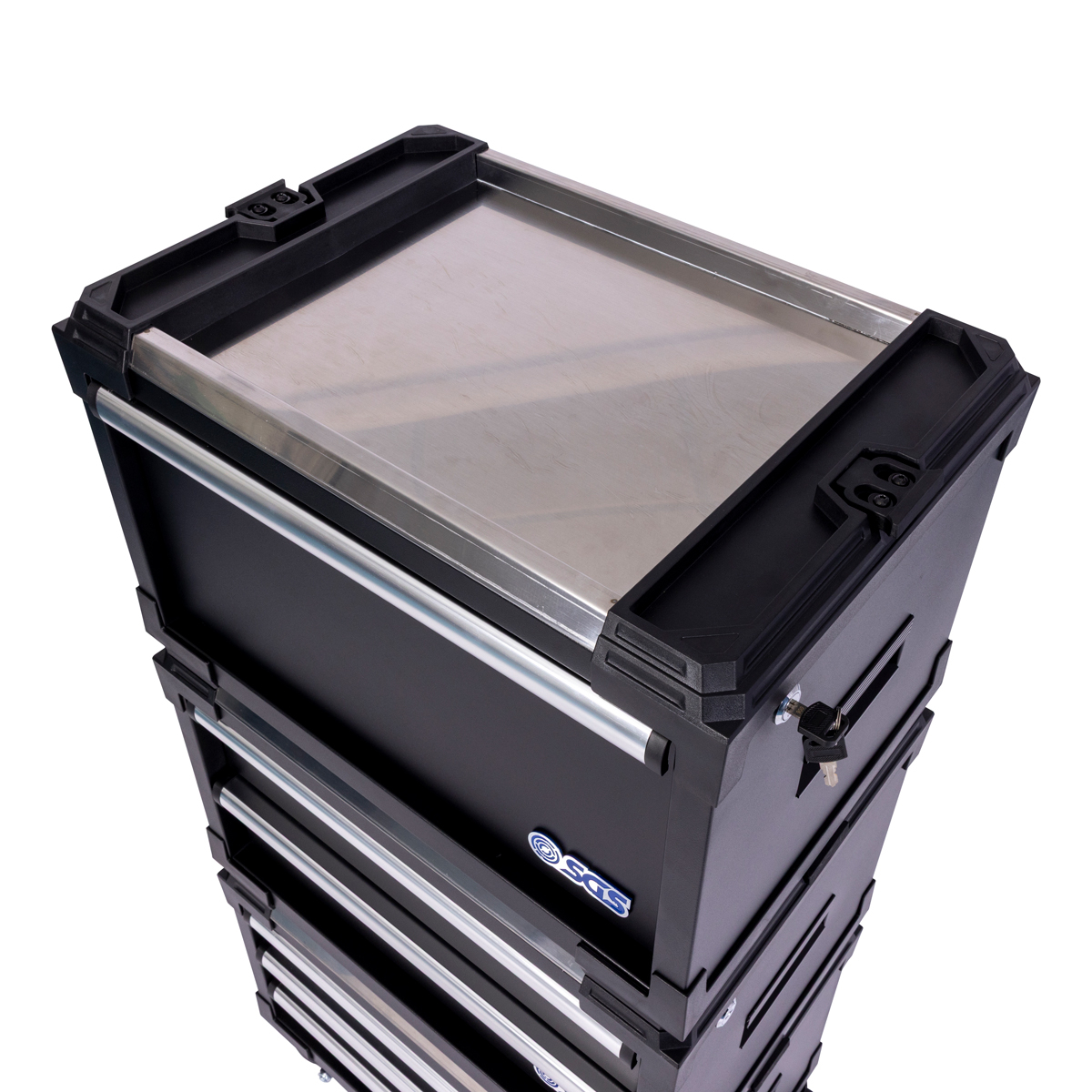 SGS Modular Rolling Tool Box and Organiser System | 3 Piece | Stackable